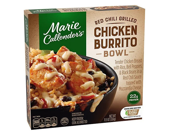 Marie Callender's Red Chili Chicken Burrito Bowl, 11.5 oz