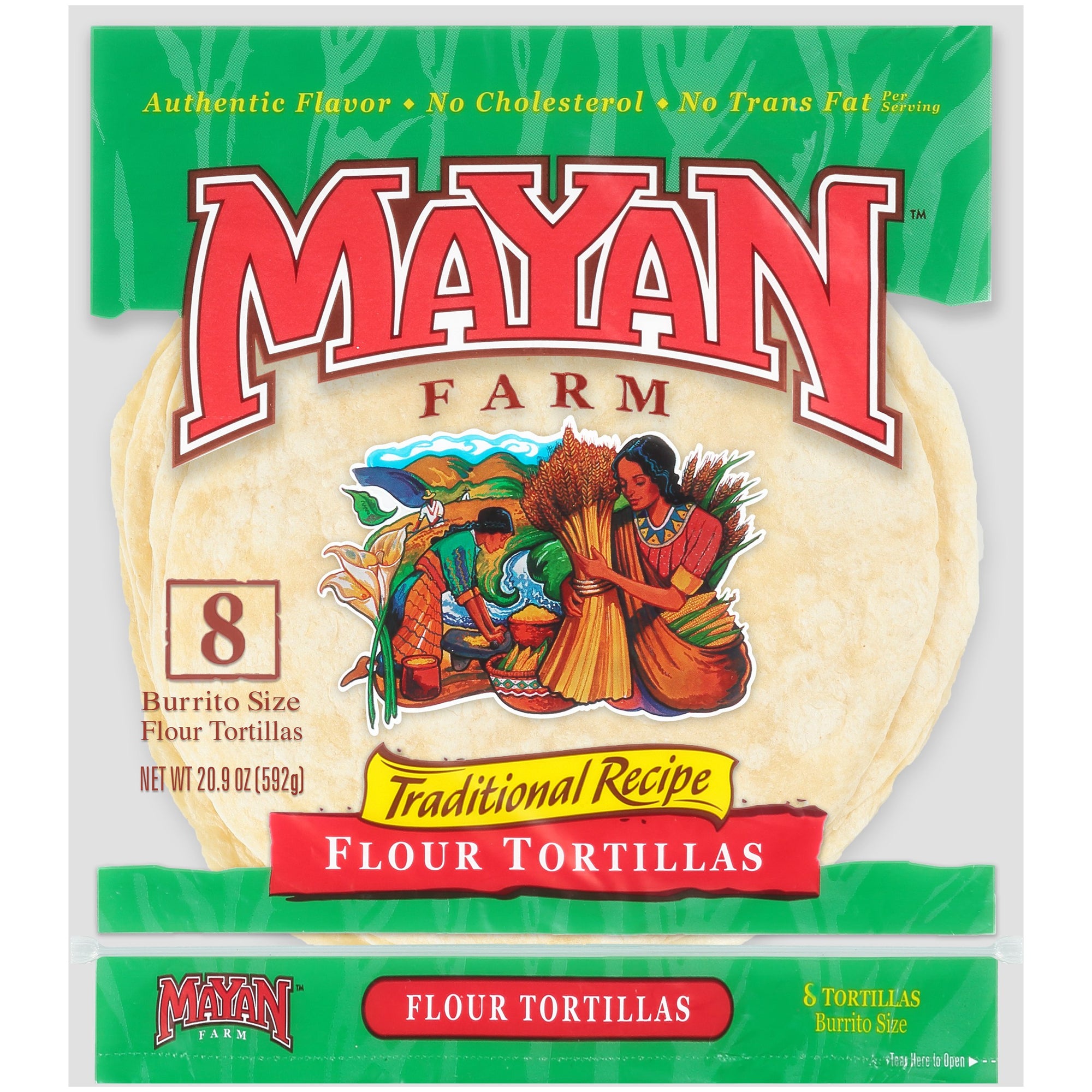 Mayan Farm Soft Tortilla, 10" 8ct