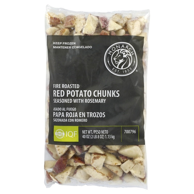 Monarch Red Skin Fire Roasted Potato Chunks - Seasoned, 2.5 lb