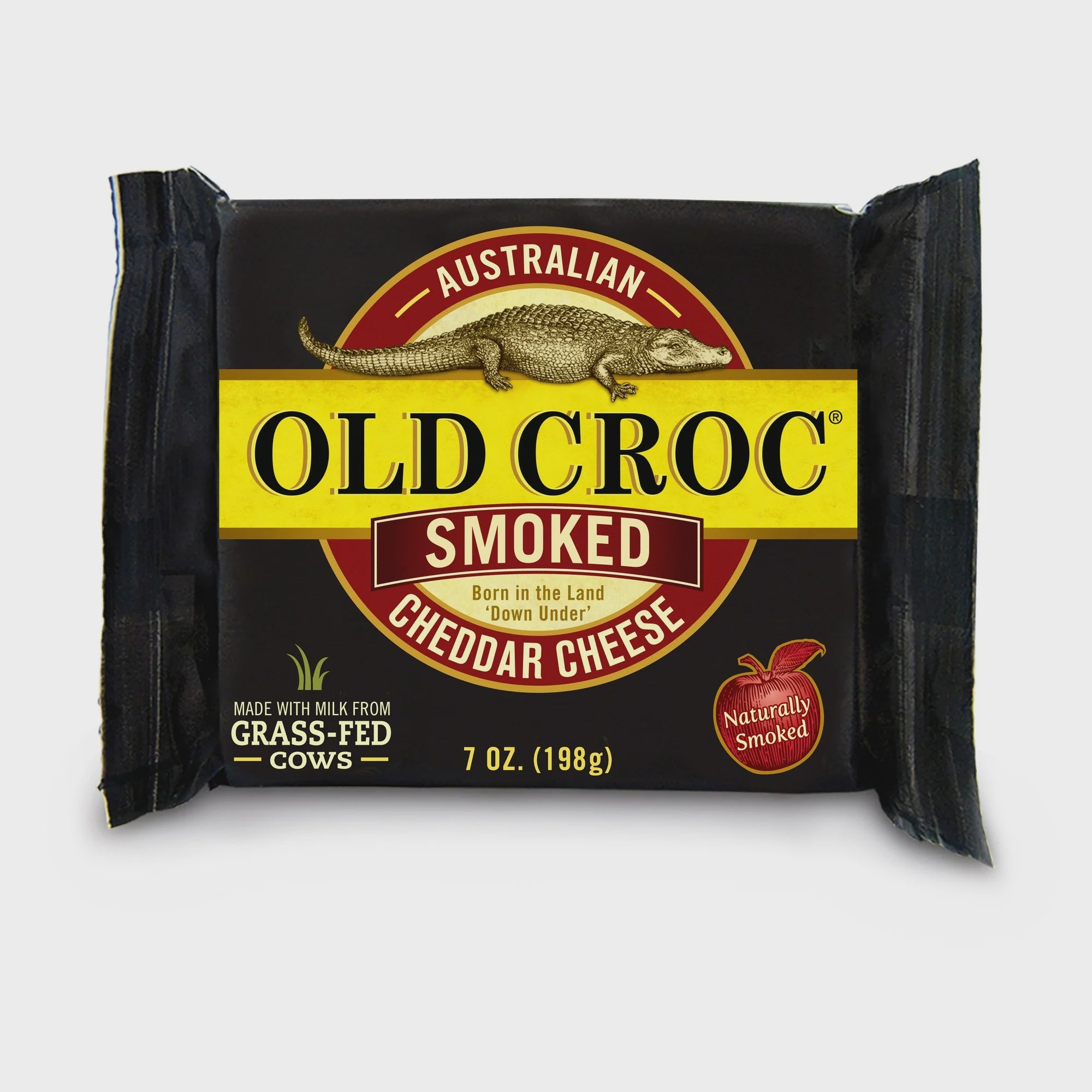 Old Croc Australian Cheddar Cheese, Smoked, 6 oz