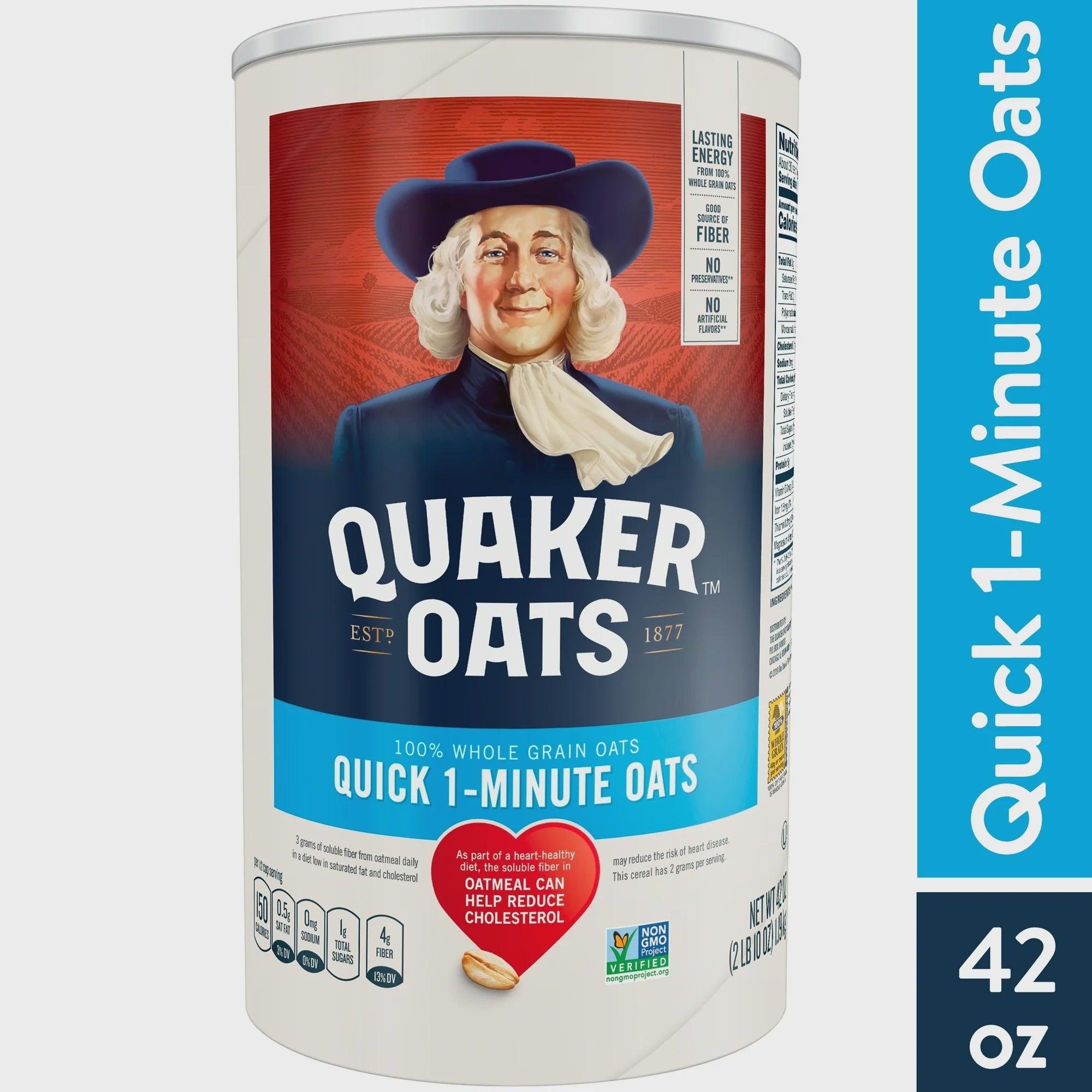 Quaker Oats, Quick 1-Minute Oats, 42oz