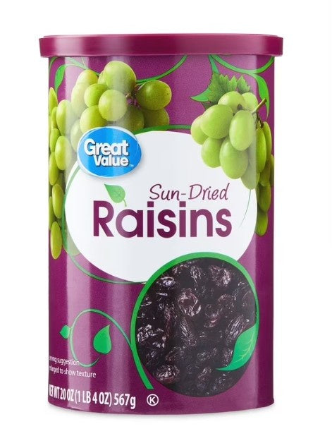 Great Value Sun-Dried Raisins, 20oz