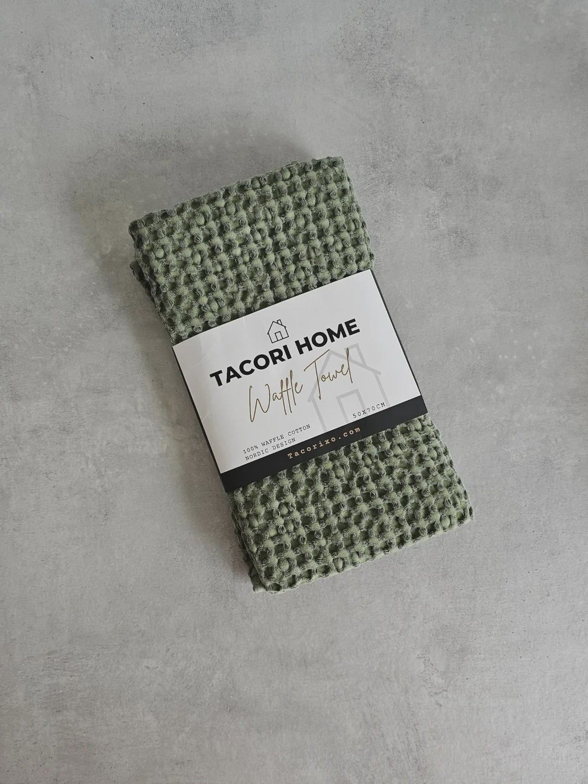 Tacori Home Waffle Towel Olive 50x70cm