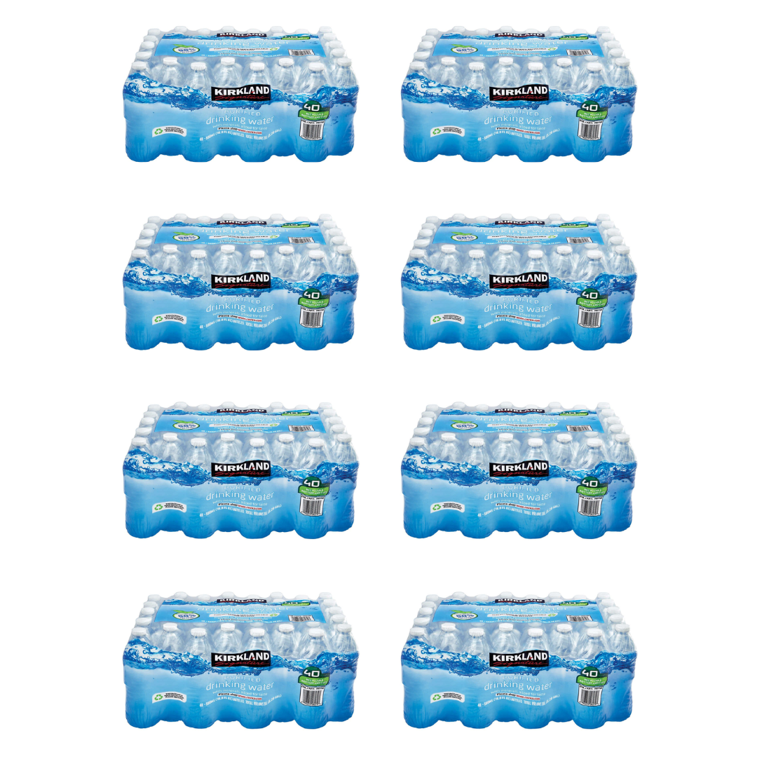 Kirkland Purified Bottled Water, 16 fl oz/40pk x 8 packs - Business Direct