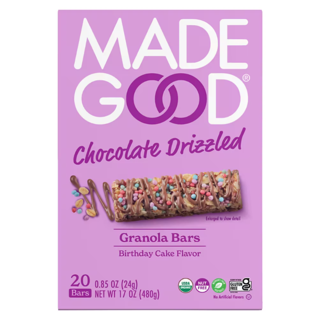 Madegood Bars, Birthday Cake Drizzled 20ct - Business