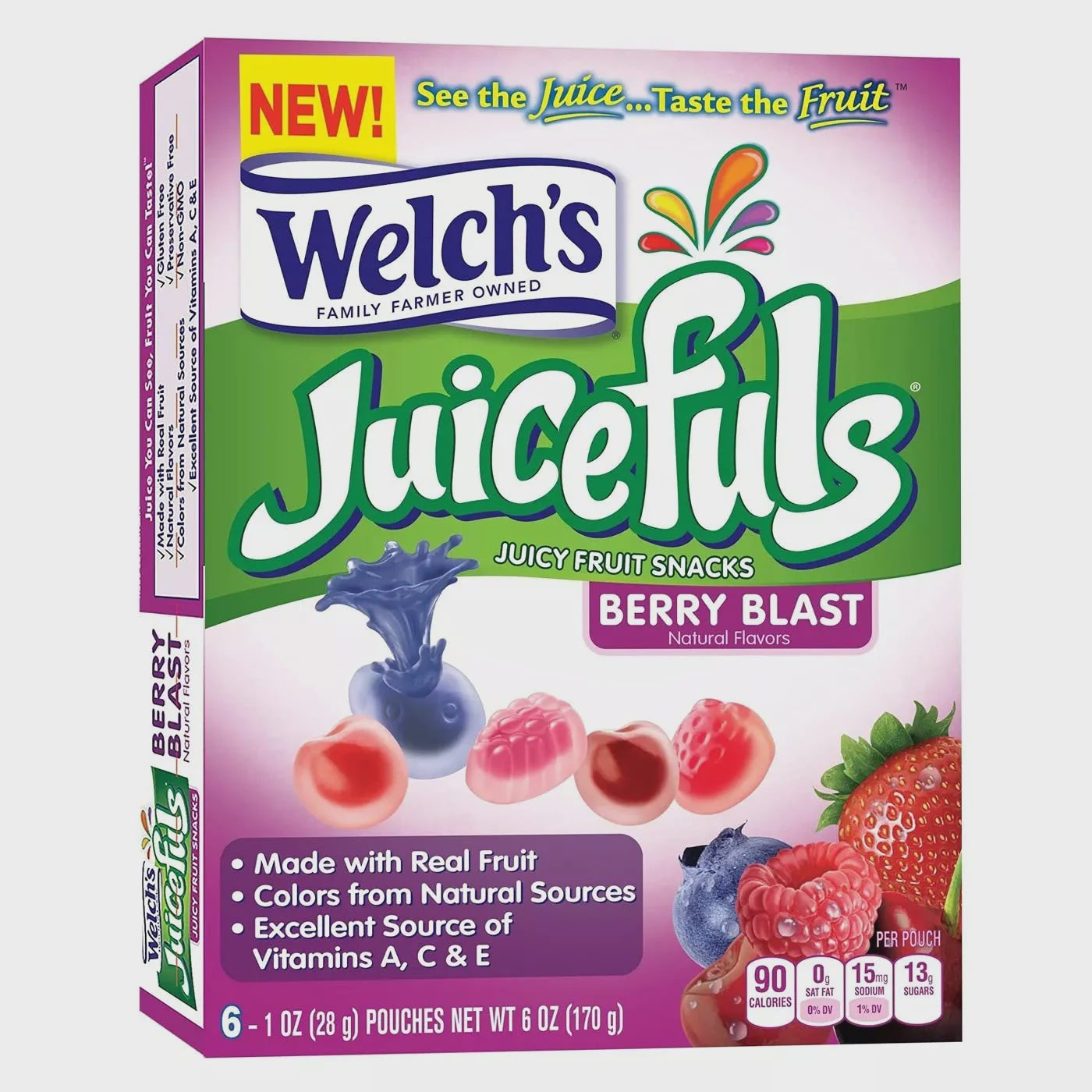 Welch's Fruit Snacks Juicefuls Berry Blast, 6ct