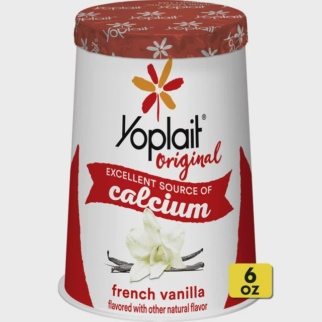 Yoplait Yogurt, French Vanilla 6oz