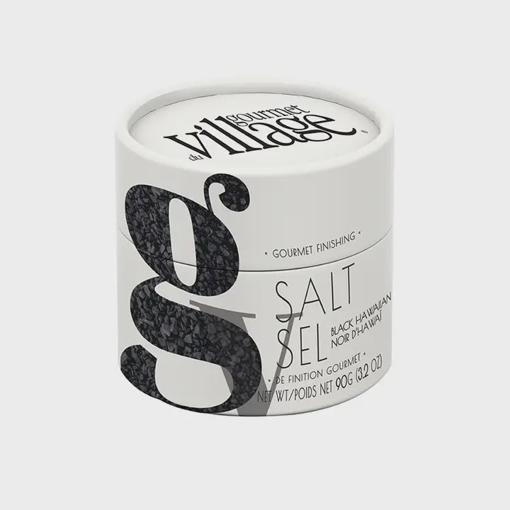 Gourmet du Village, Black Hawaiian Salt Canister, 90 g