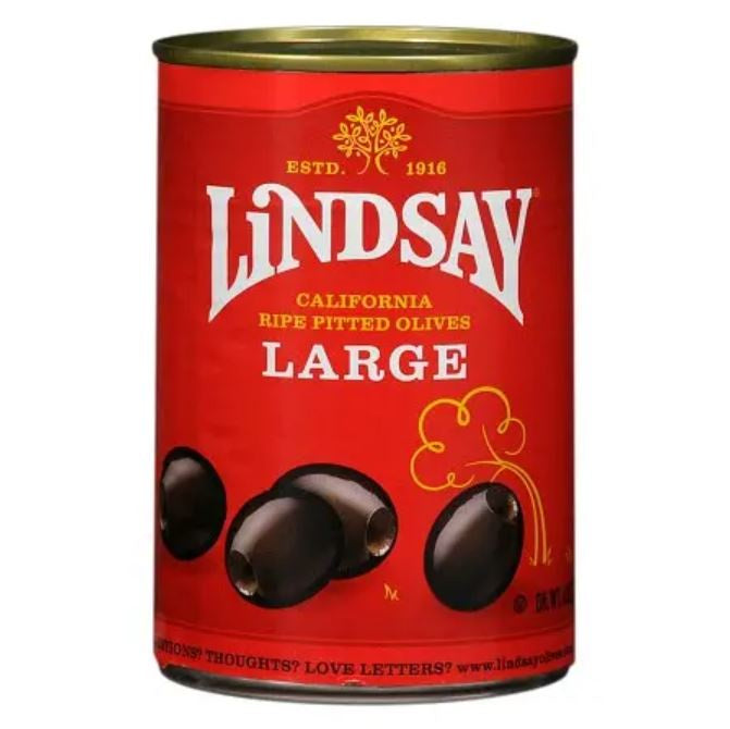 Lindsay Black Olives Large Pitted 6 oz