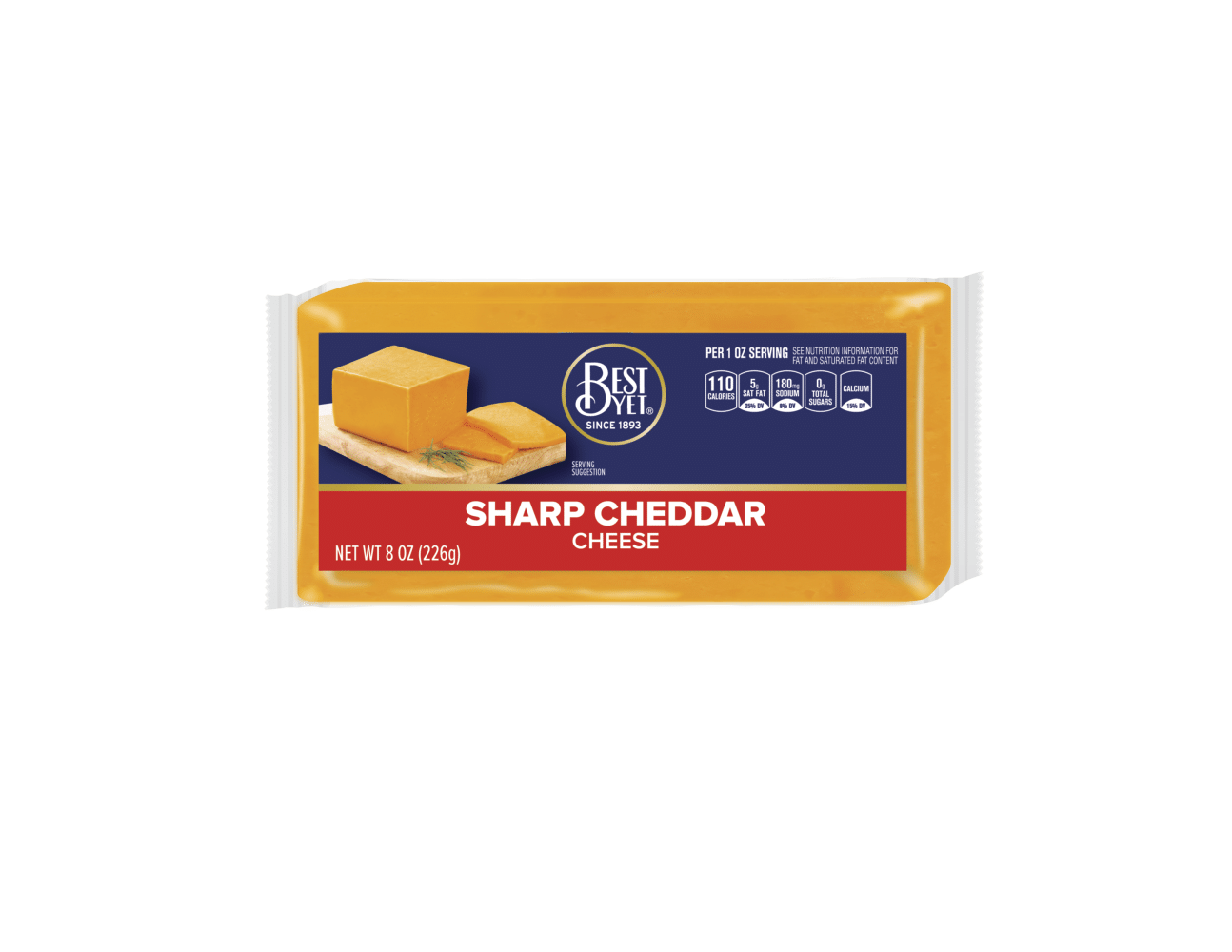 Best Yet Extra Sharp Yellow Cheddar Cheese, 8oz