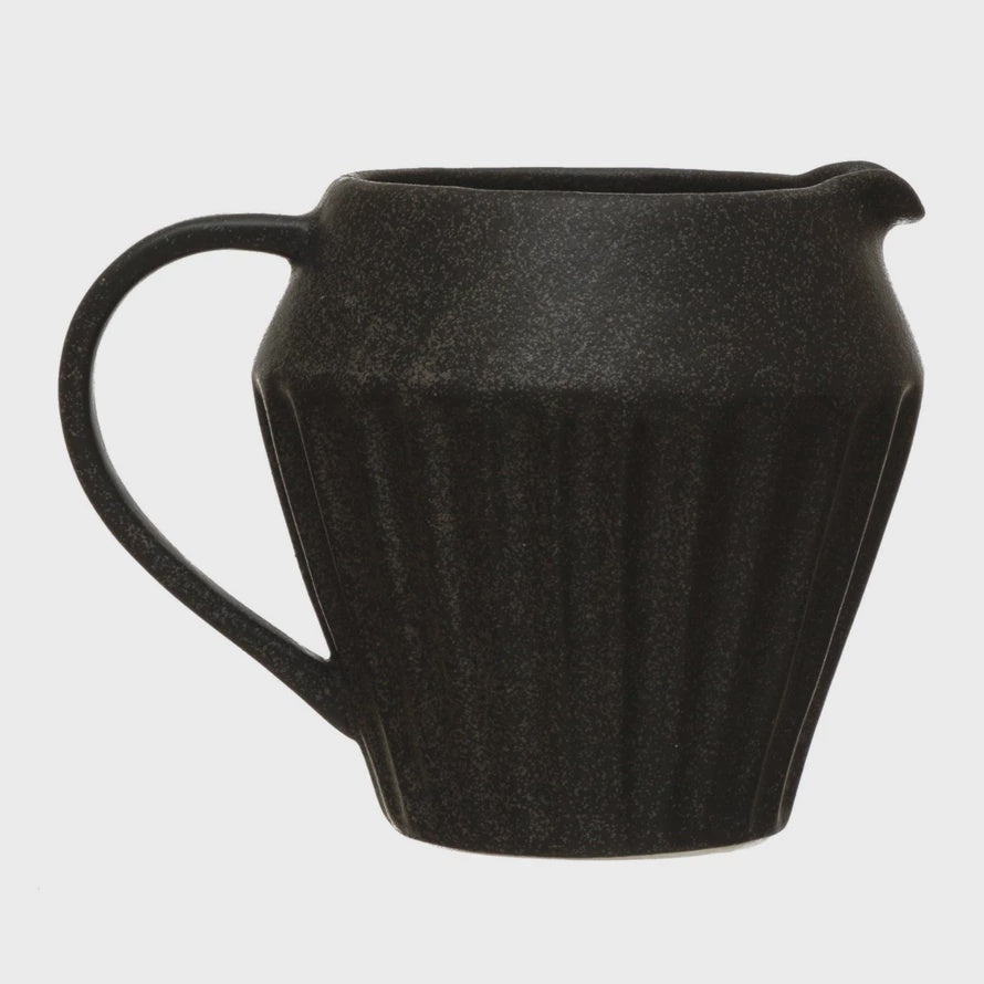 Stoneware Pitcher with Glaze, 14oz