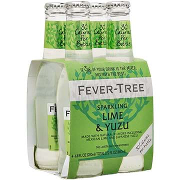 Fever-Tree Sparkling Lime & Yuzu, 6.8oz 4pk