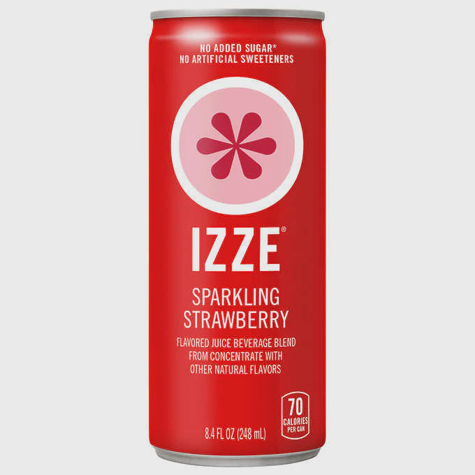 Izze, Sparkling Juice, Strawberry, 8.4fl oz