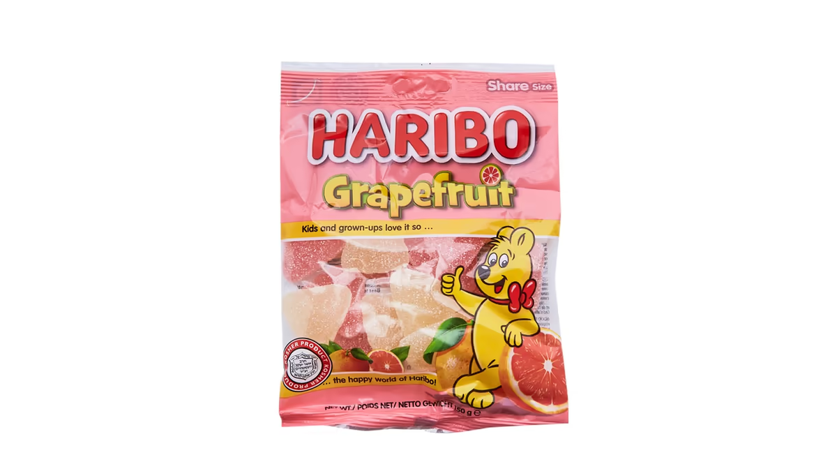 Haribo Grapefruit Gummies, 5.29oz