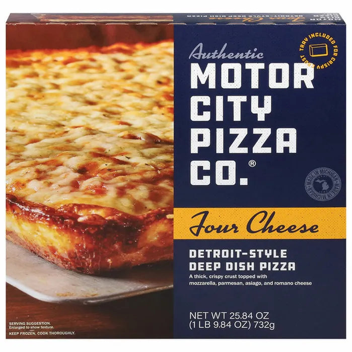 Motor City Deep Dish Pizza - Four Cheese, 25.84 oz