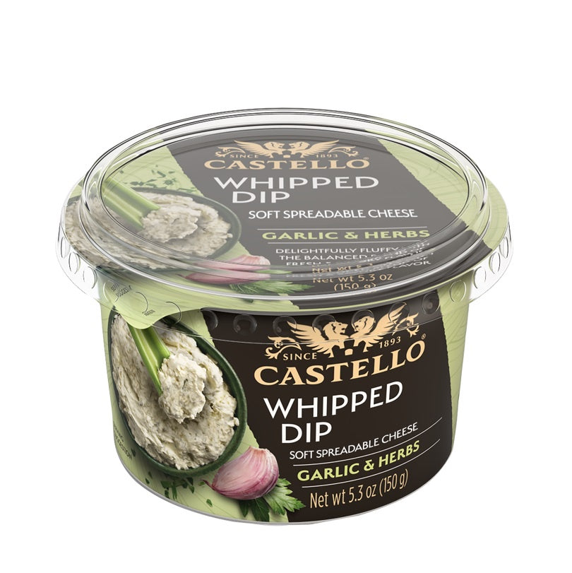 Castello Whipped Spreadable Cheese, Garlic & Herbs 5.3oz