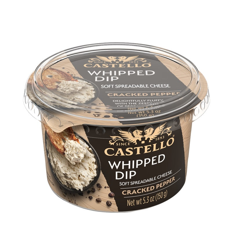 Castello Whipped Spreadable Cheese, Cracked Pepper 5.3oz