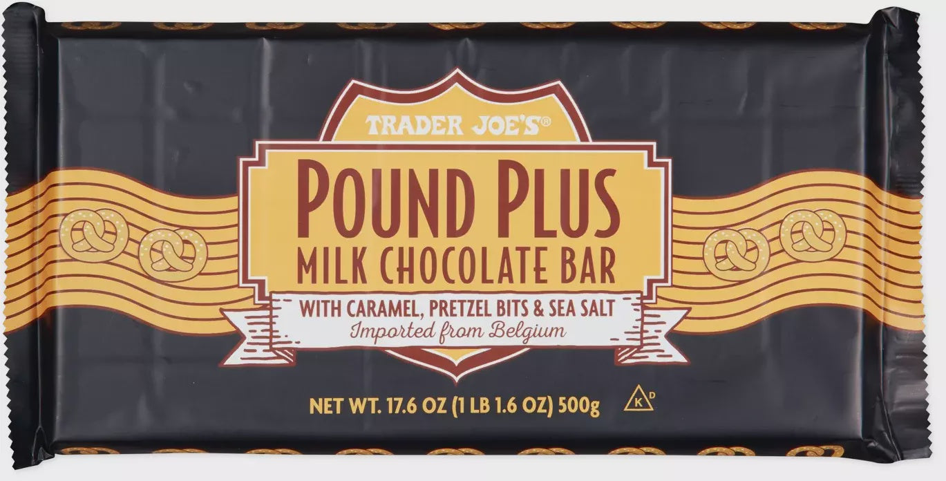 Caramel, Pretzel Bits & Sea Salt Milk Chocolate Bar, 1lb 1.6oz