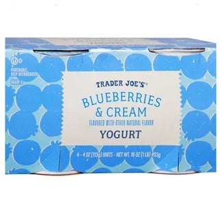 Yogurt Cups, Meyer Blueberries & Cream Yogurt 4 ct