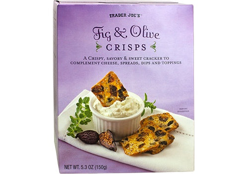 Crackers, Fig & Olive Crisps, 5.3 Oz