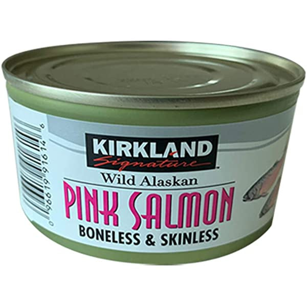 Kirkland Canned Pink Salmon, Wild Alaska, 6 oz