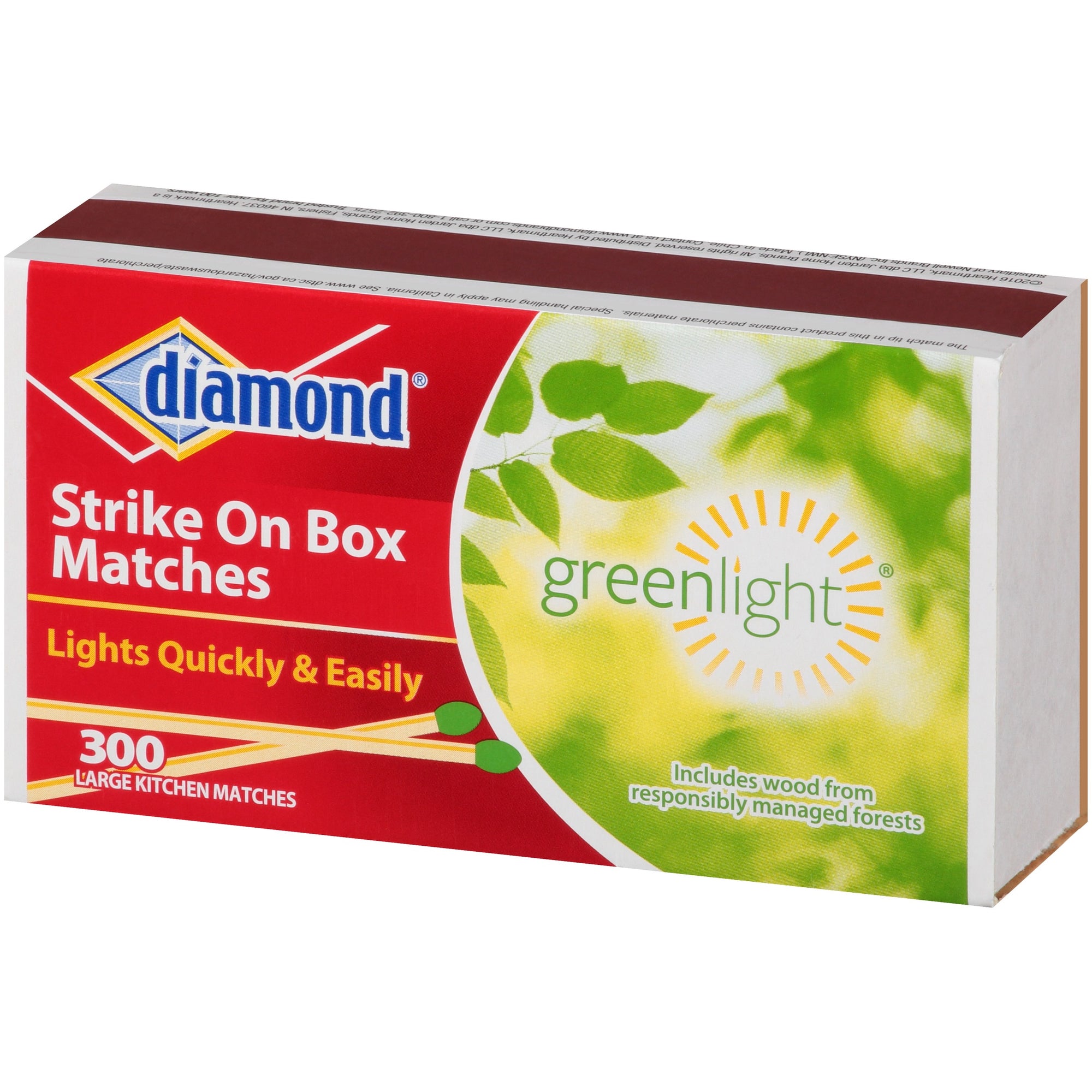 Diamond Strike on Box Large Kitchen Matches, 300 ct