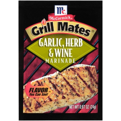 McCormick Grill Mates Marinade Mix Garlic, Herb & Wine, .87 Oz