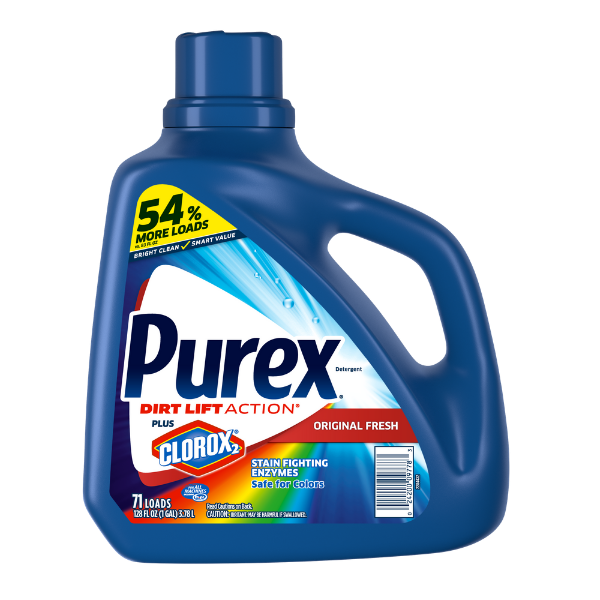 Purex Laundry Soap,  Fresh Bright Clean + Oxi,  128 oz