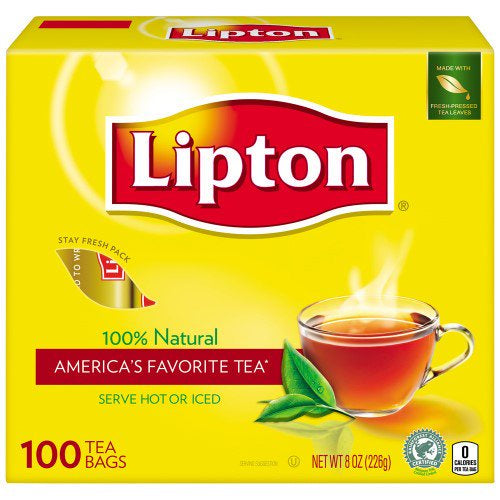 Lipton Black Tea Bags, 100 ct