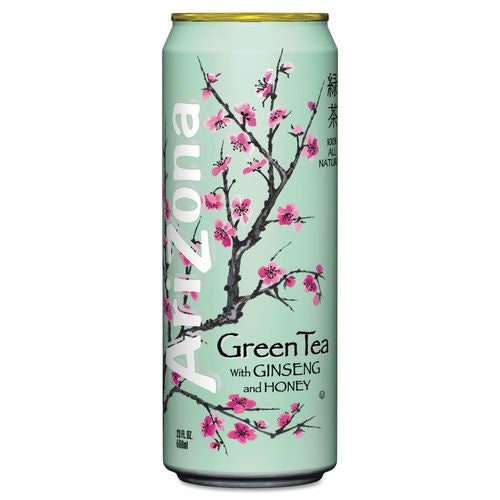 Arizona Iced Tea, Green Tea with Ginseng & Honey, 22 Oz