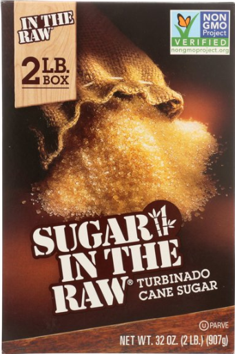 Sugar In The Raw Turbinado Cane Sugar, 2lbs