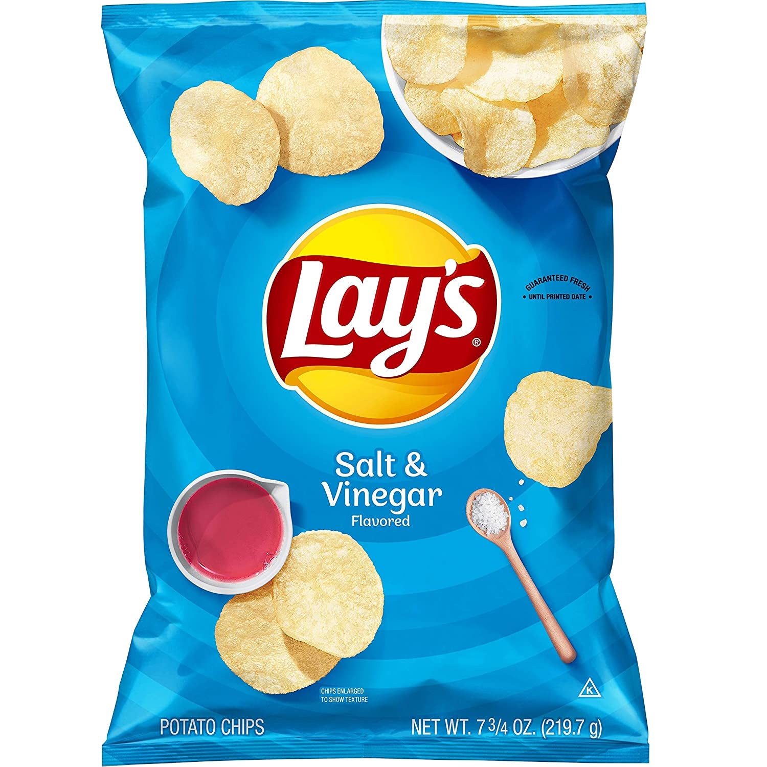 Lay's Potato Chips, Salt & Vinegar , 7 3/4Oz