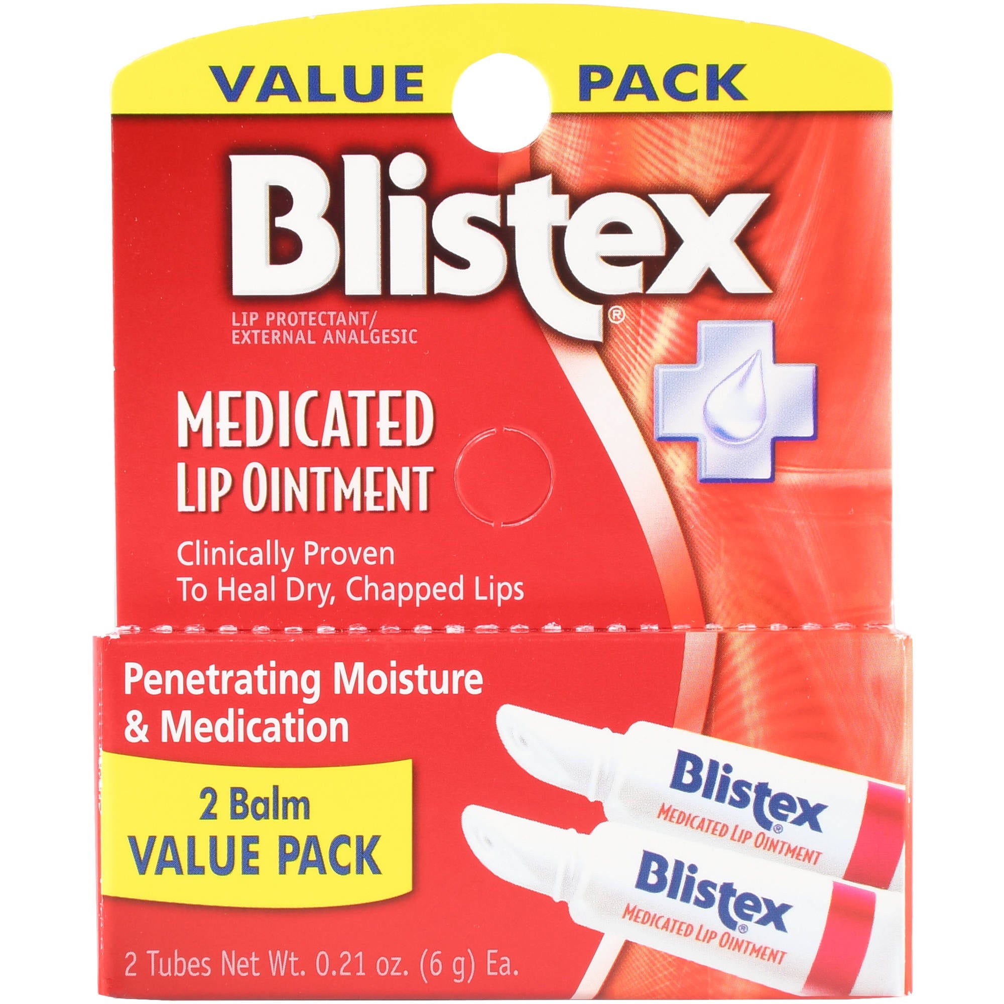 Blistex Medicated Lip Ointment, 2ct