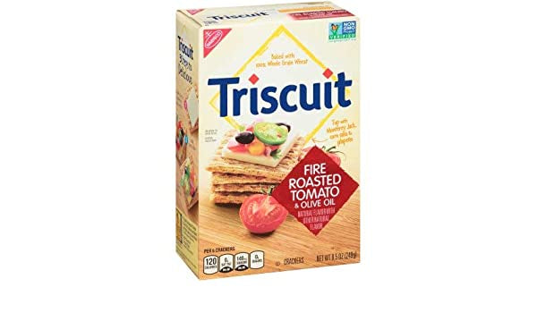 Nabisco Crackers, Triscuit, Fire Roasted Tomato & Olive Oil, 8.5 Oz