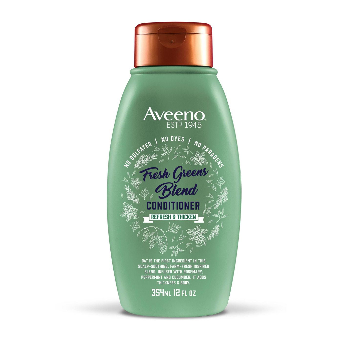 Aveeno, Fresh Green Blend, No Sulfates Conditioner 12 oz