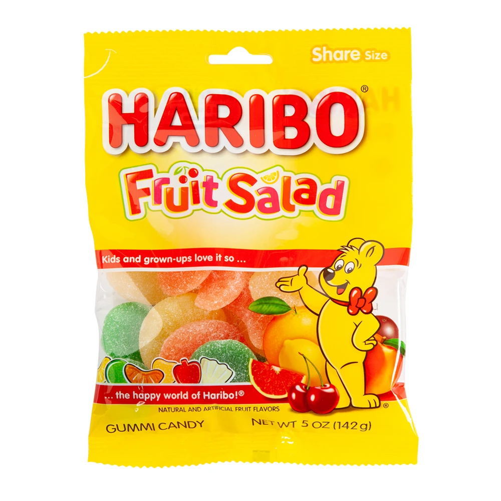 Haribo Gummies, Fruit Salad, 5 oz