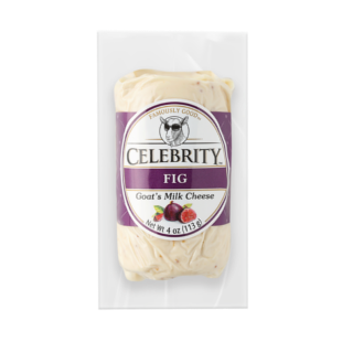 Celebrity Goat Cheese, w/ Fig, 4 oz