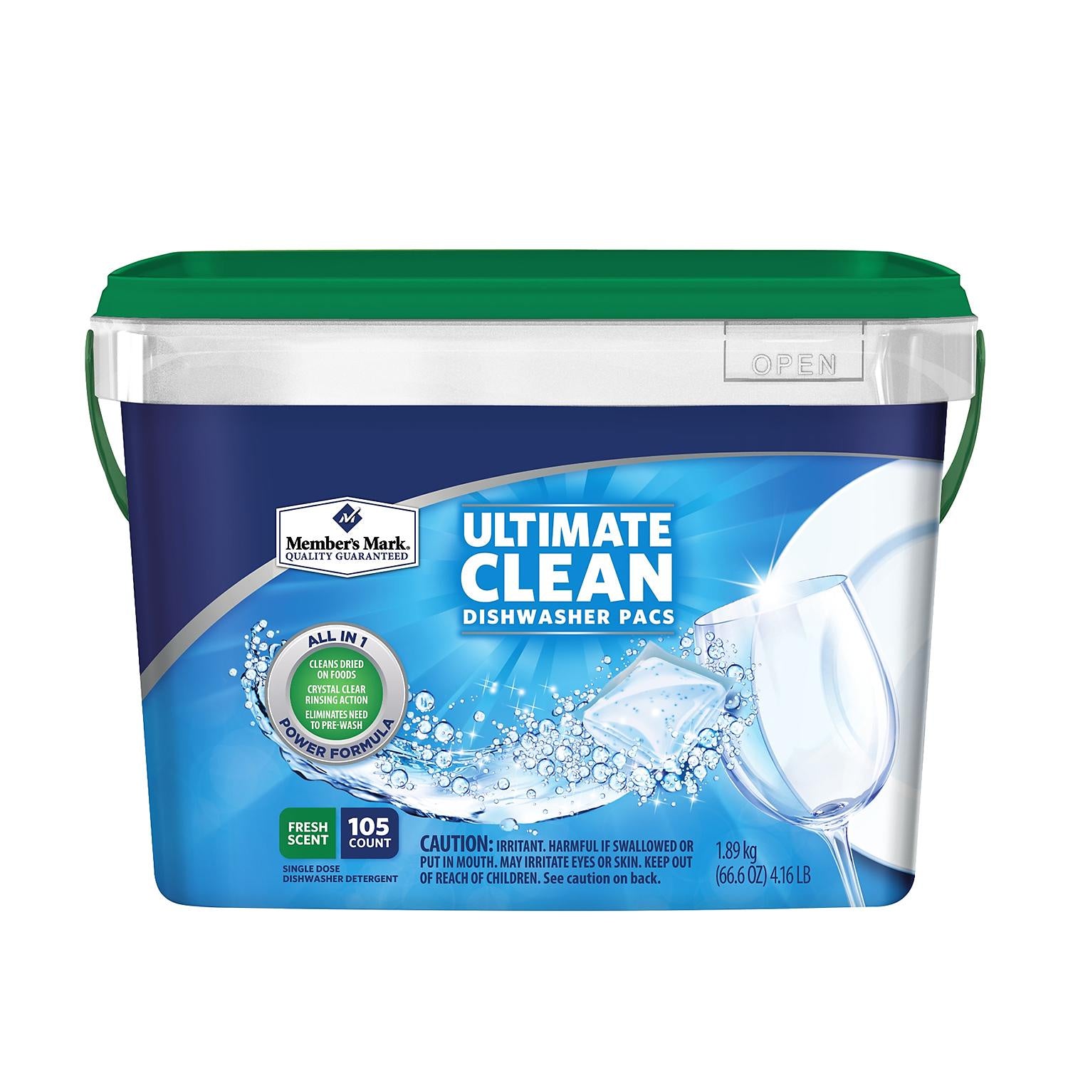 Member's Mark Dishwasher Packs, Ultimate Clean, 105 ct