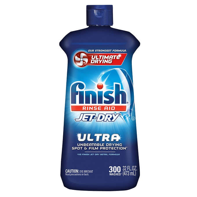 Finish Rinse Aid, Jet Dry, 32 Oz