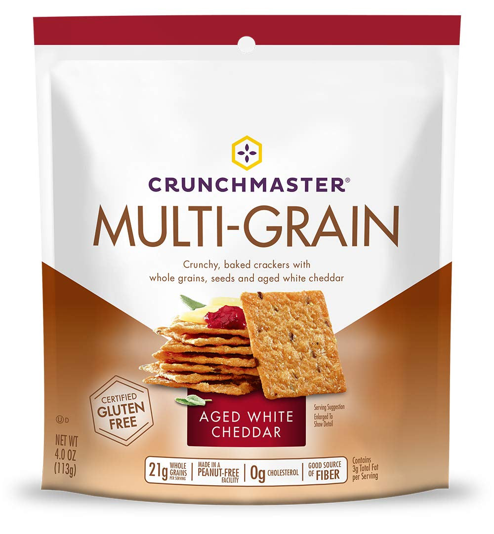 Crunchmaster Gluten-Free Crackers, Multi-Grain White Cheddar, 4 oz