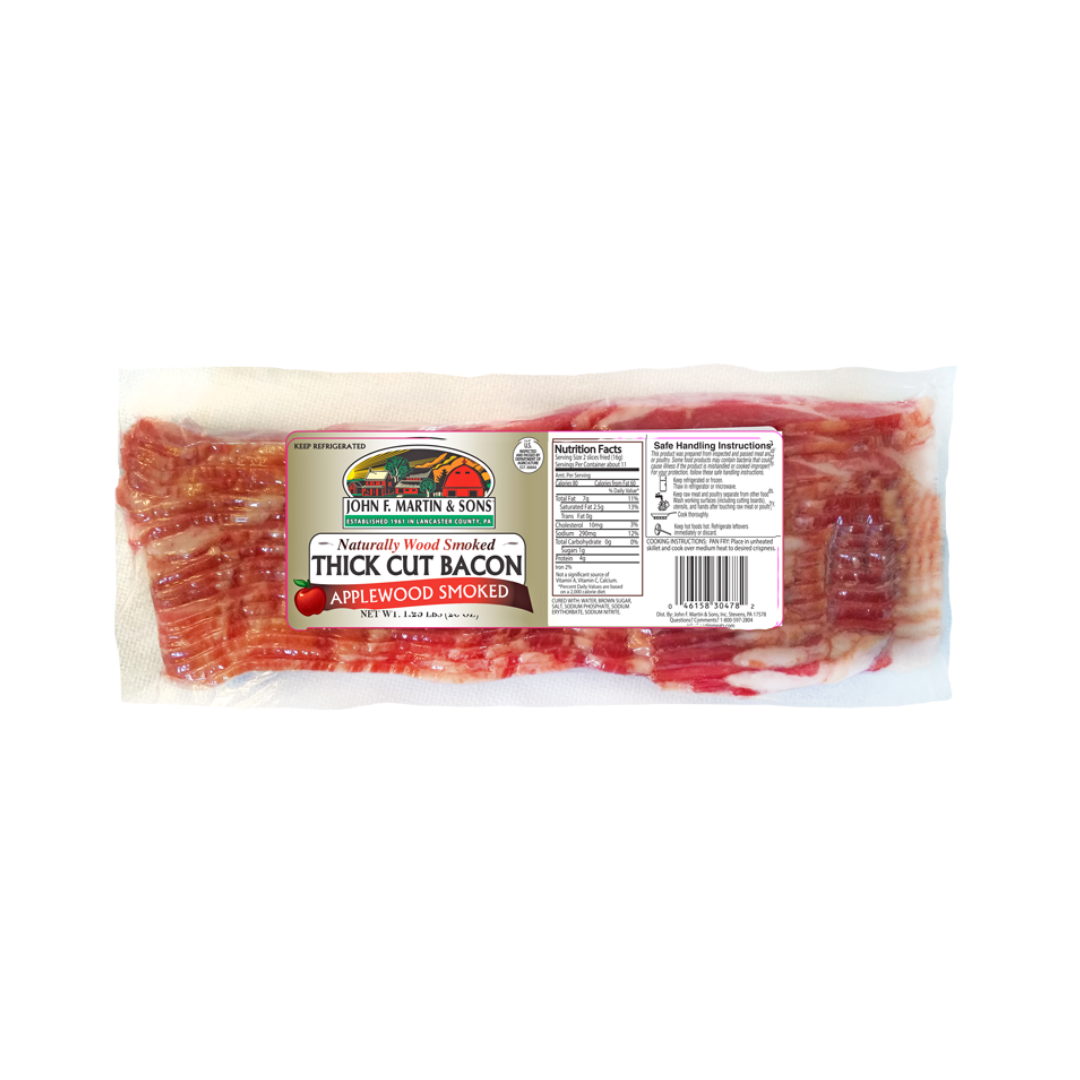 John F. Martin Applewood Smoked Sliced Bacon, 5 lb