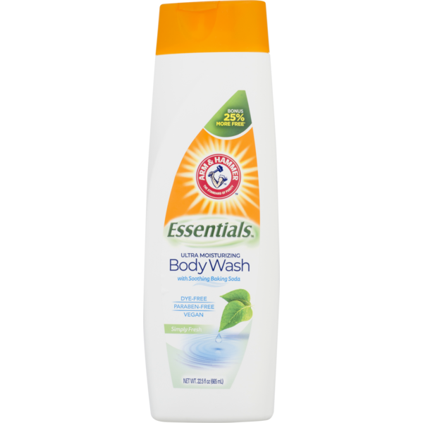 Arm & Hammer Body Wash, Essentials, Simply Fresh, 22.5 fl oz