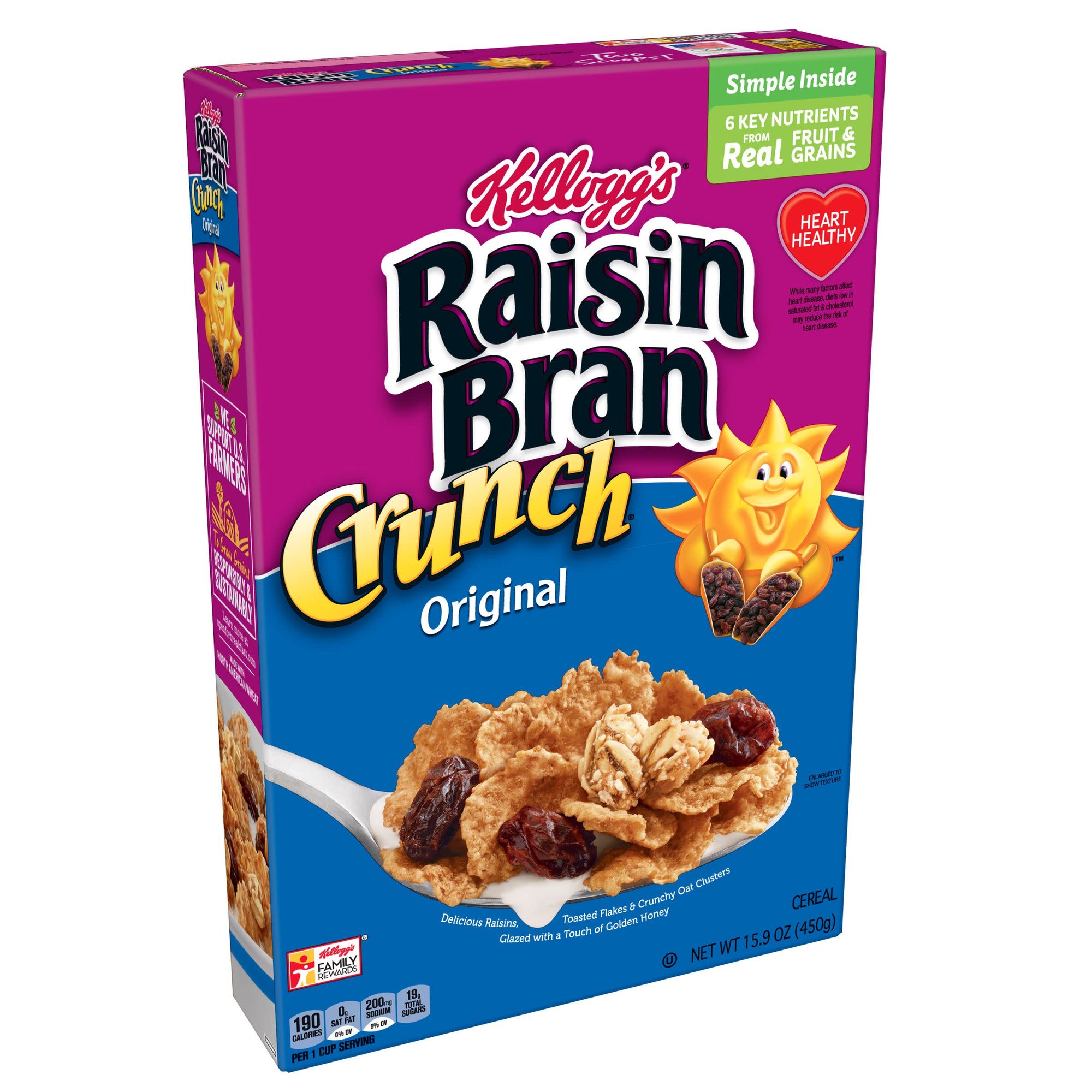 Kellogg's Raisin Bran Crunch Cereal 15.4 oz