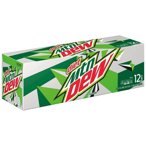 Diet Mountain Dew 12 cans