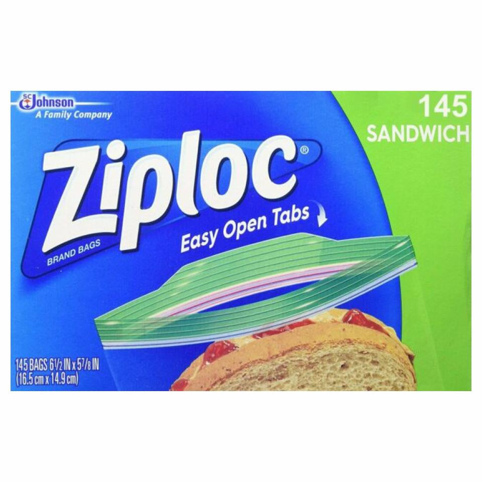 Ziploc Sandwich Bags, 145 Ct