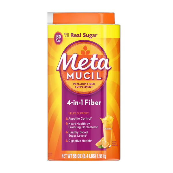 Metamucil 4-in-1 Fiber with Sugar 55 oz