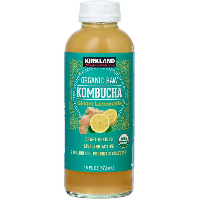 Kirkland Kombucha Ginger Lemonade 16fl oz.