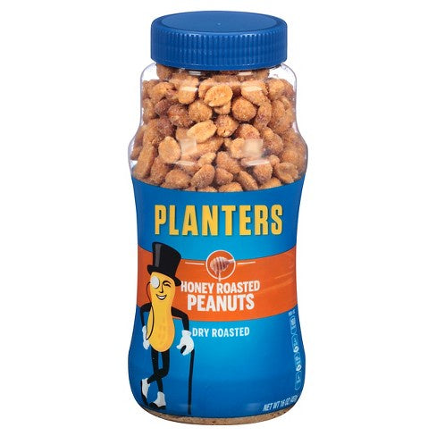 Planters Peanuts, Honey Roasted, 16oz