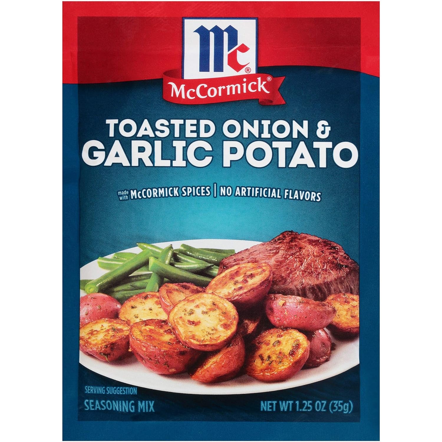 McCormick Toasted Onion & Garlic Potato Seasoning Mix, 1.25oz