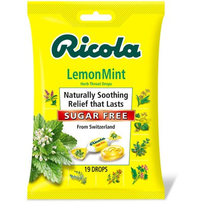 Ricola Losenges, Lemon Mint, Sugar Free 19ct